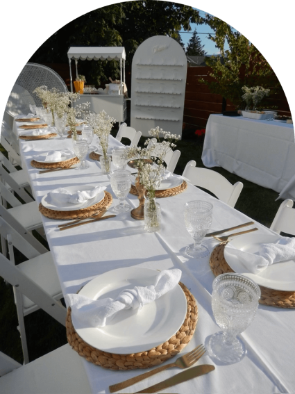 Timeless Event Rentals wedding table table photo outside
