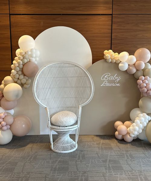 Timeless Party Events photo Baby Lawson display for baby shower