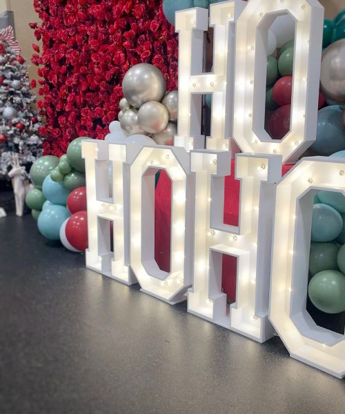 Marquee Letters Hoho Staff Party Rentals Qualicum